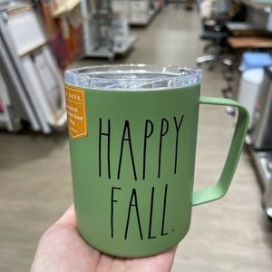 Rae Dunn HAPPY FALL insulated stainless steel mug